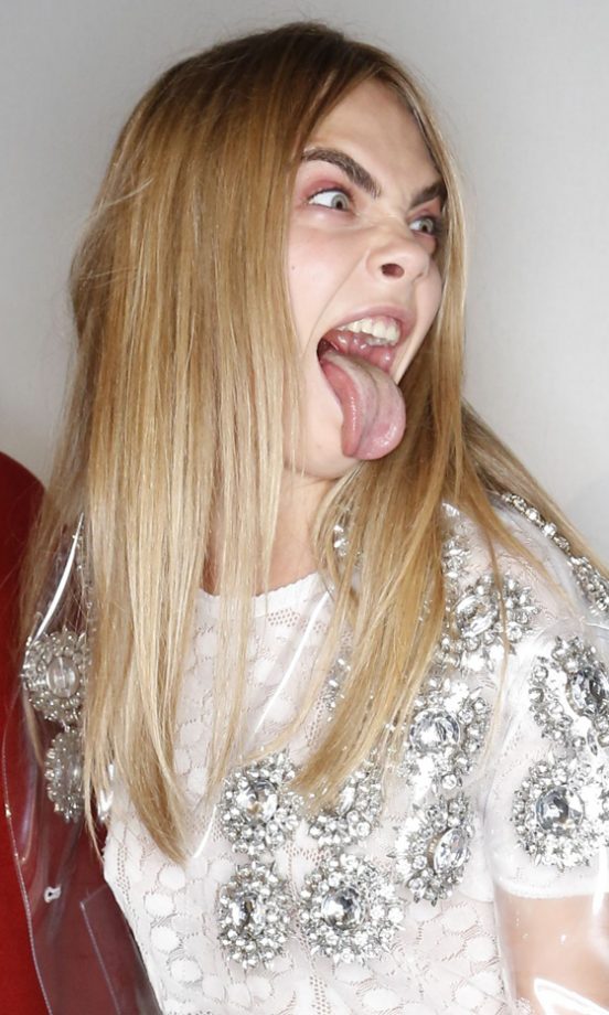 Cara Delevingne At London Fashion Week, 2013