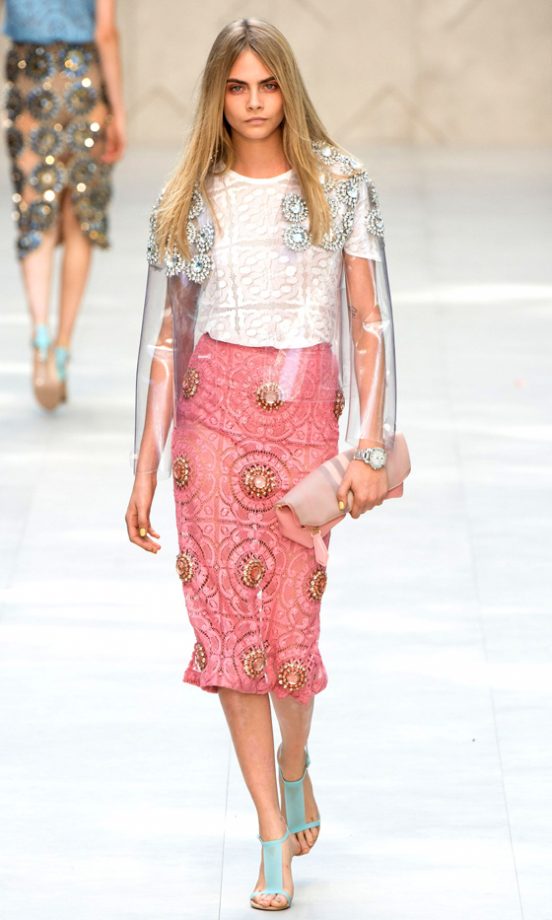 Cara Delevingne Walks For Burberry Prorsum SS14 At London Fashion Week, 2013