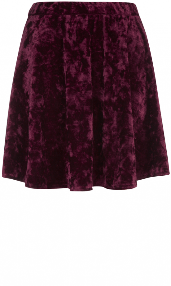 Primark Crushed Velvet Skater Skirt, £8
