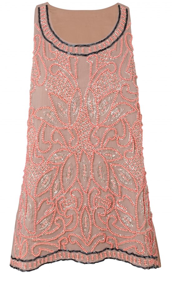 Miss Selfridge Pink And Black Embellished Top