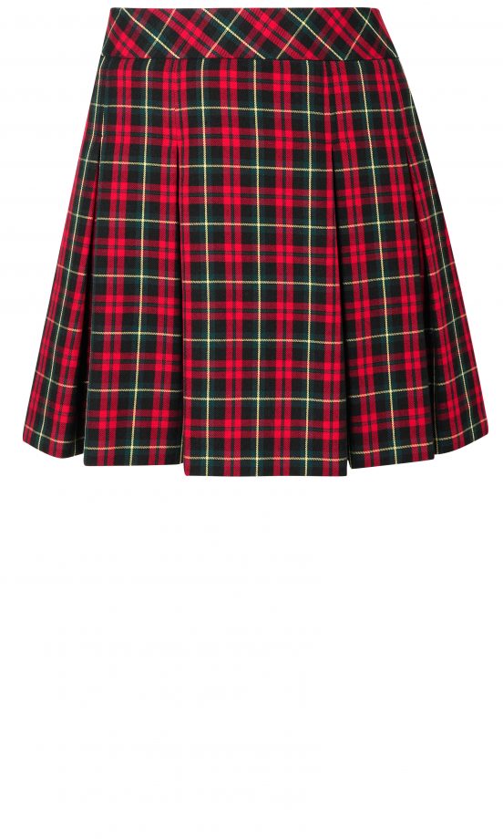 Miss Selfridge Tartan Red Check Skirt
