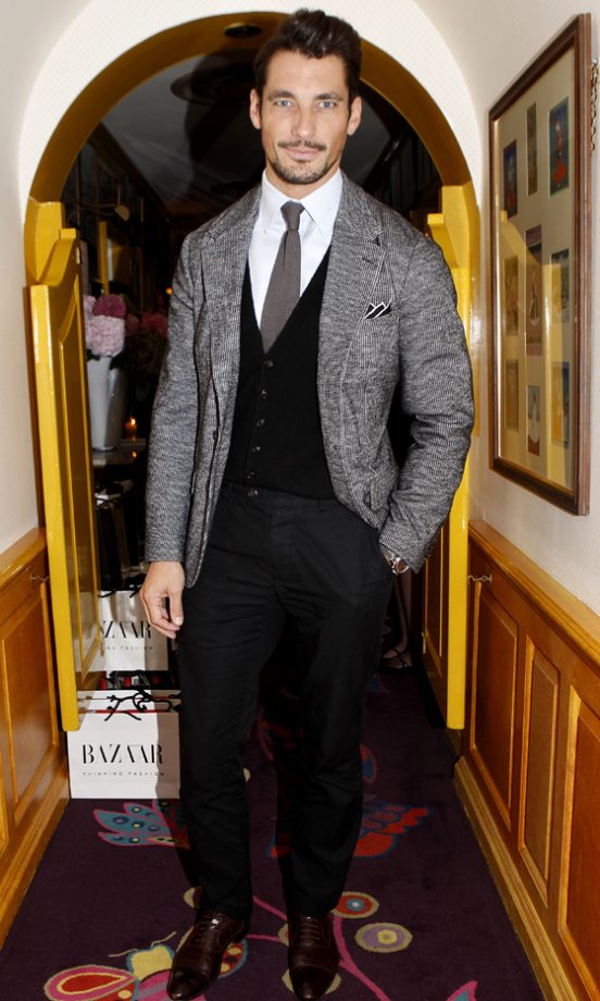 David Gandy At London Fashion Week, 2013