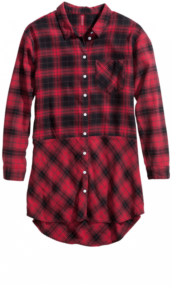 H&M Long Flannel Shirt, £1999