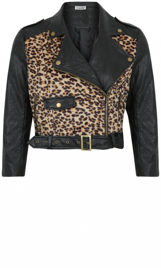 Missguided AW13 Leopard Print Cropped Jacket