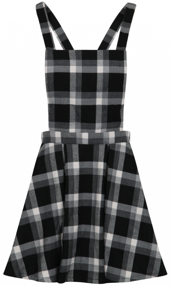 Missguided AW13 Checked Dungaree Dress