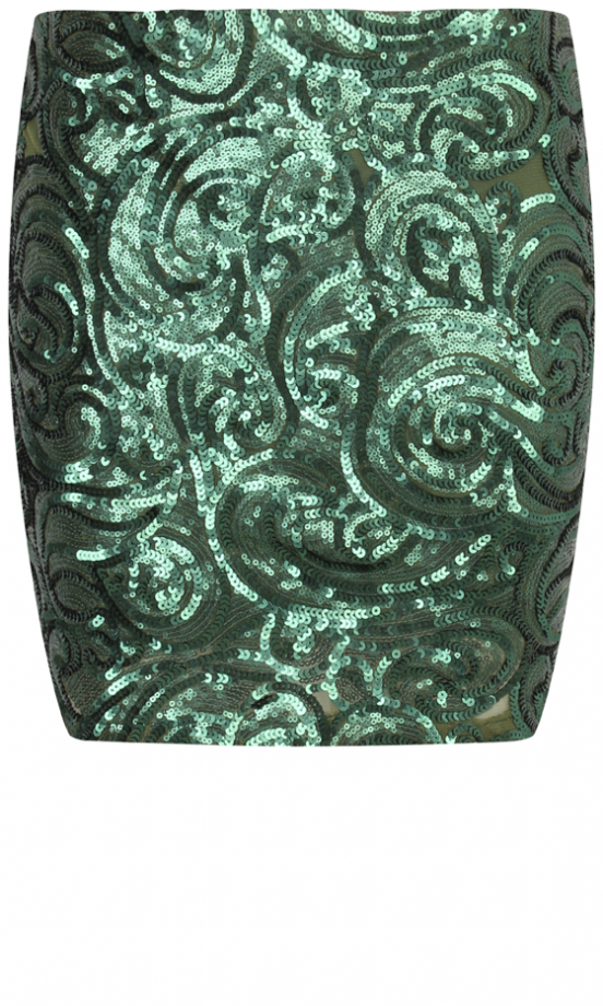 Missguided AW13 Green Sequin Mini Skirt