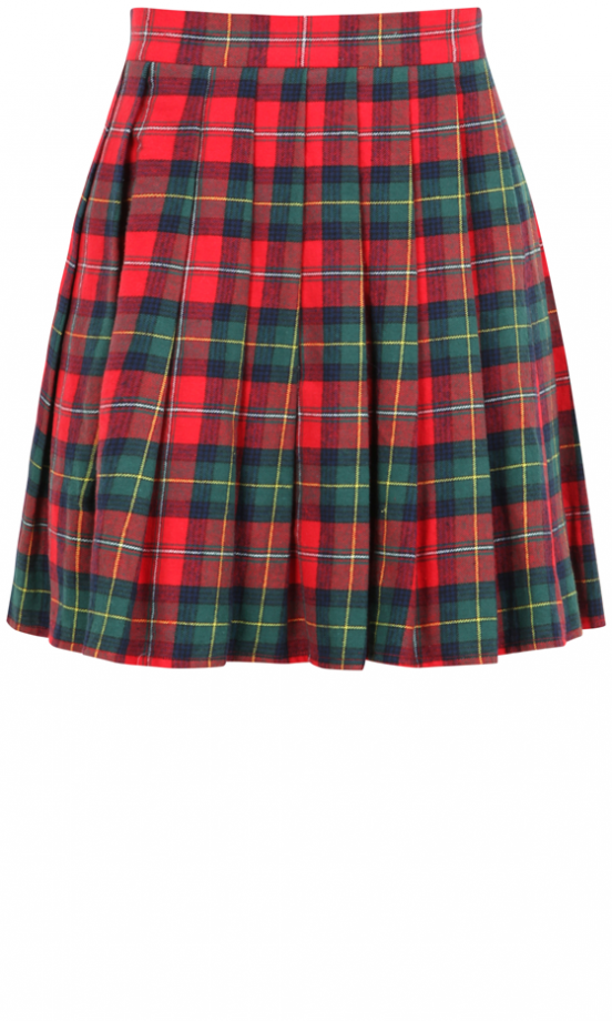 Missguided AW13 Tartan Pleated Skirt, £19.99