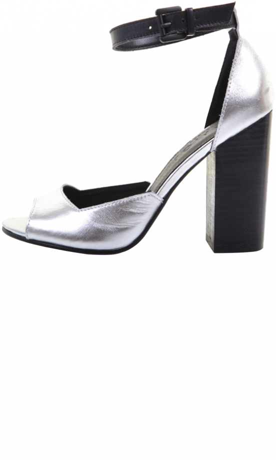 Office AW13 Silver And Black Party Heels, £60