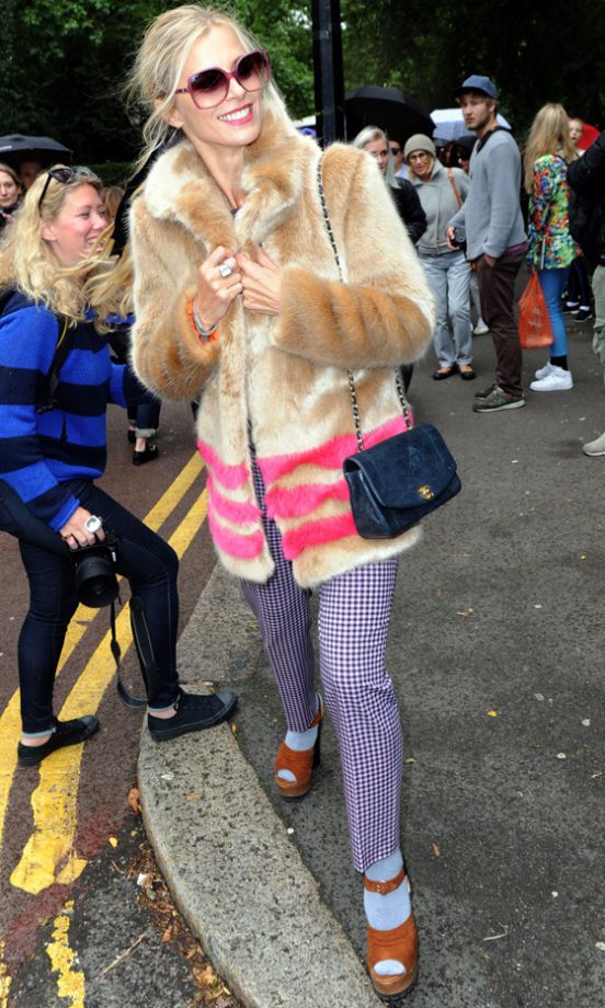Laura Bailey At London Fashion Week, 2013