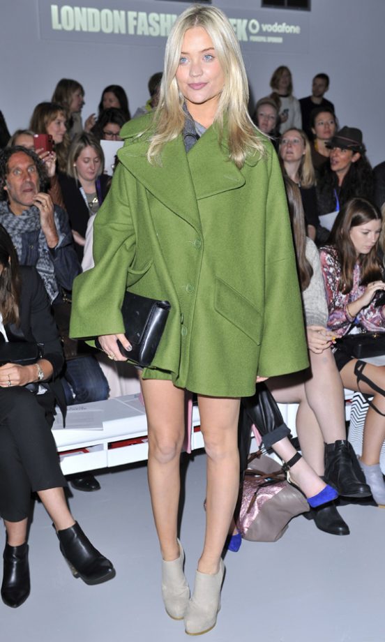 Laura Whitmore At London Fashion Week, 2013