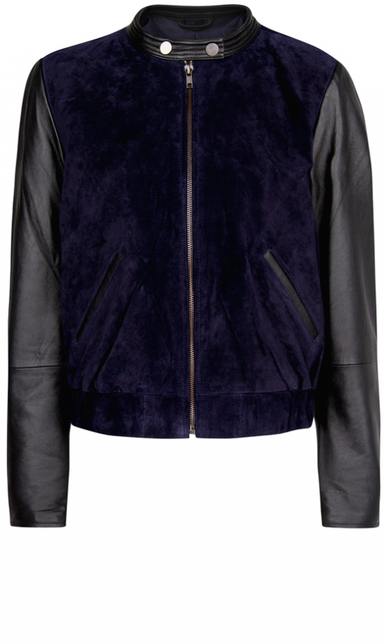 Mango Combi Leather Bomber, £79.99