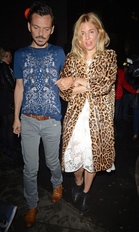 Matthew Williamson And Sienna Miller At London Fashion Week, 2013