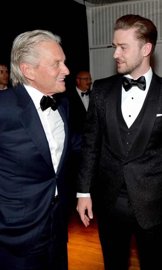 Michael Douglas And Justin Timberlake At The GQ Men Of The Year Awards, 2013