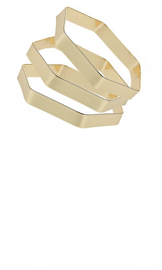 Miss Selfridge Hexagon Bangles, £14