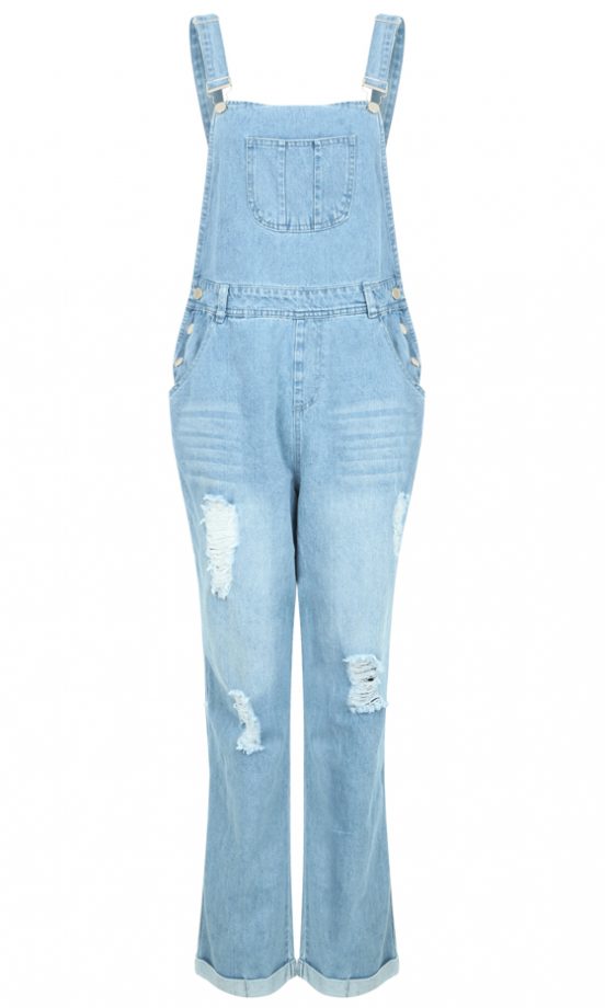 Missguided Ripped Boyfriend Dungarees, £29.99
