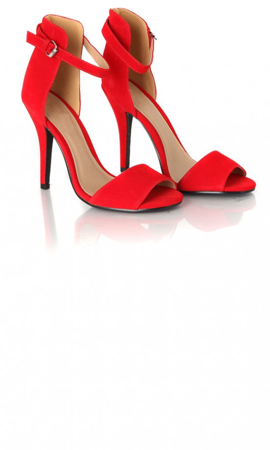 Missguided Red Suede Sandals, £24.99