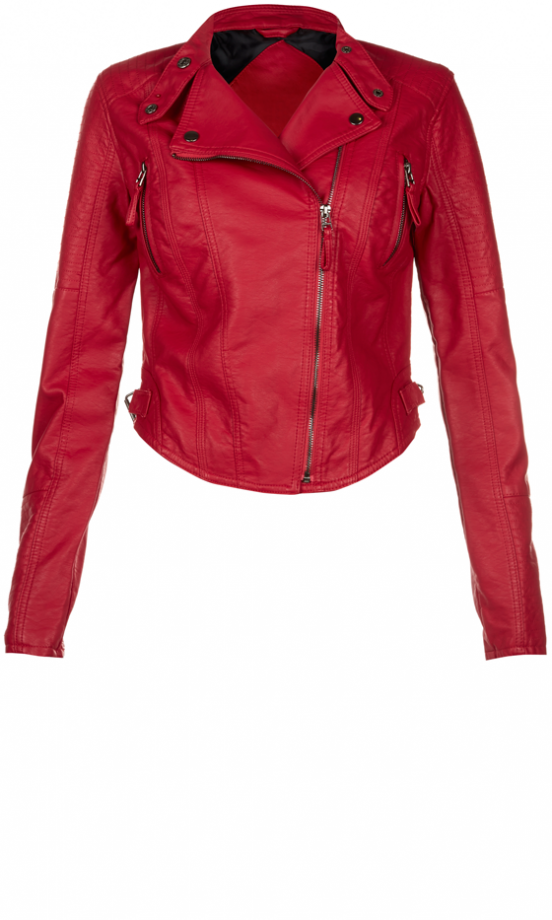 Primark Red Motocross PU Jacket, £25