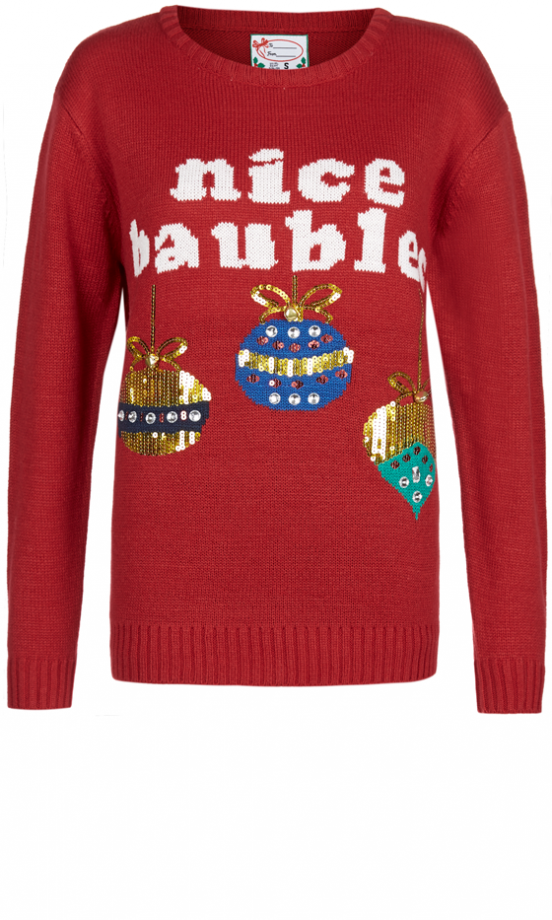 Primark 'Nice Baubles' Xmas Jumper, £12