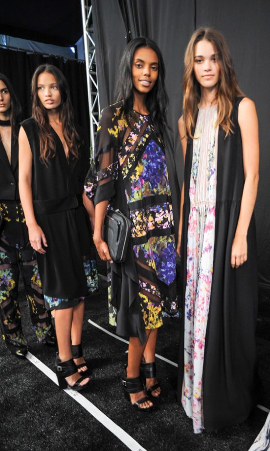 Backstage At BCBG MAX AZRIA's SS14 Show At New York Fashion Week, 2013