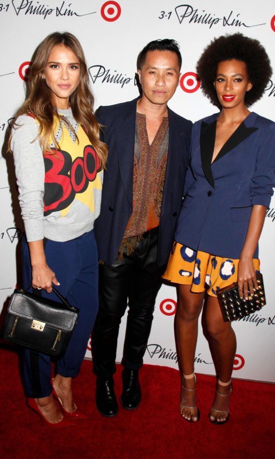 Jessica Alba, Phillip Lim And Solange Knowles At New York Fashion Week, 2013