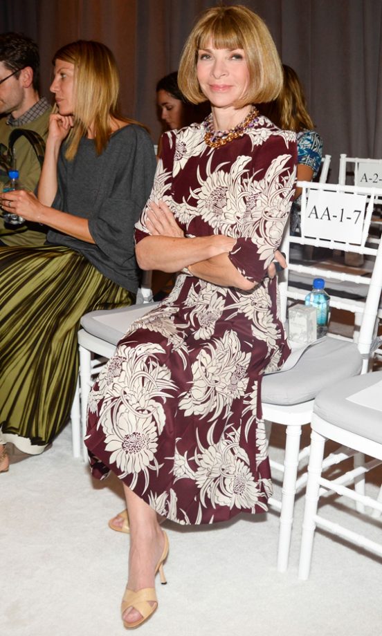 Anna Wintour At Marchesa's SS14 Show, New York Fashion Week, 2013