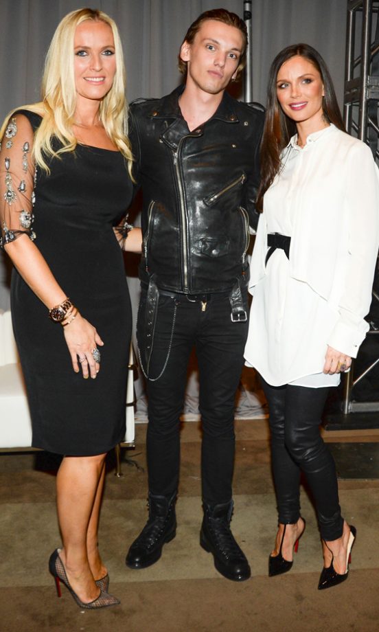 Karen Craig, Jamie Campbell Bower And Georgina Chapman At Marchesa's SS14 Show, New York Fashion Week, 2013