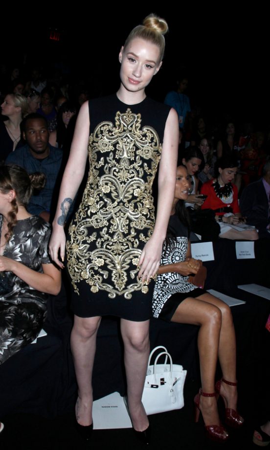 Iggy Azalea On The FROW At Naeem Khan's SS14 Show, New York Fashion Week, 2013