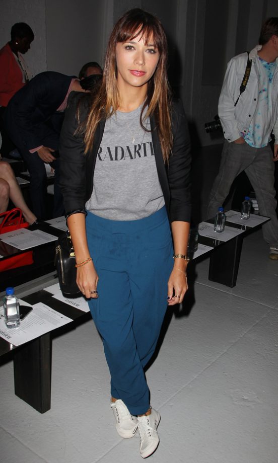 Rashida Jones On The FROW At Rodarte's SS14 Show, New York Fashion Week, 2013