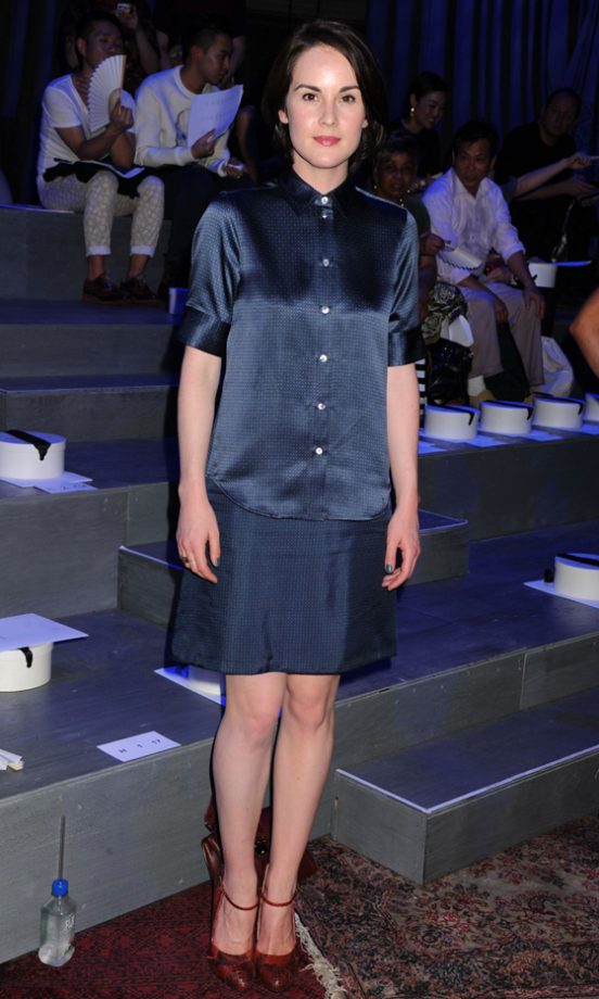 Michelle Dockery At Marc Jacobs' SS14 Show, New York Fashion Week, 2013