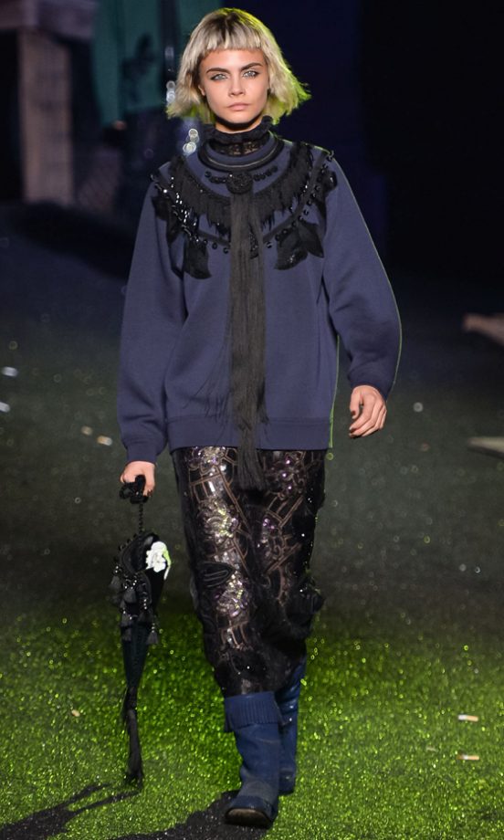 Cara Delevingne Walks For Marc Jacobs' SS14 Show, New York Fashion Week, 2013