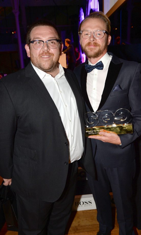 Nick Frost And Simon Pegg At The GQ Men Of The Year Awards, 2013