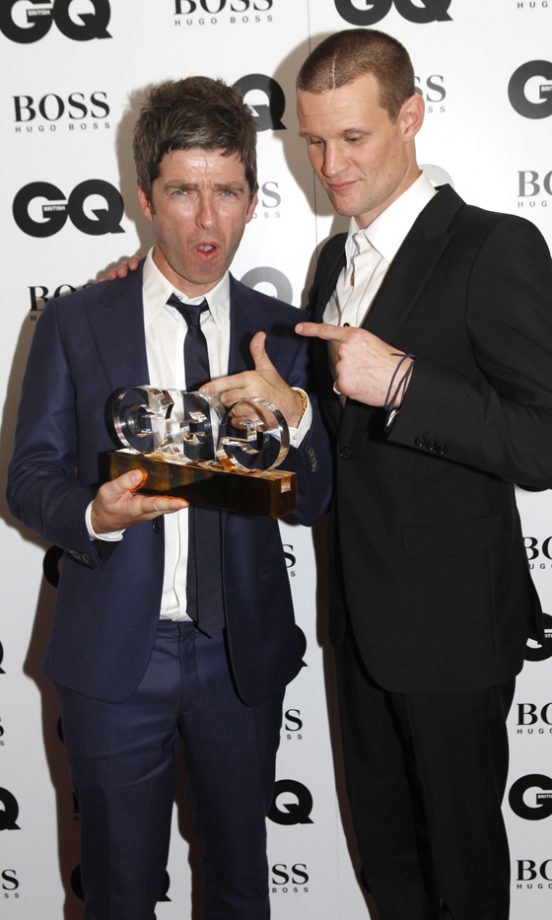 Noel Gallagher And Matt Smith At The GQ Men Of The Year Awards, 2013