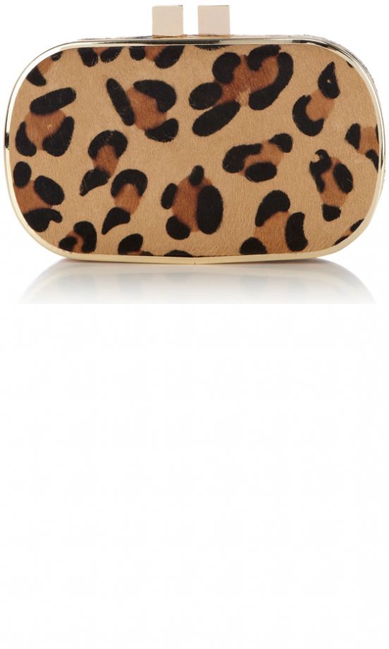 Oasis Leopard Box Clutch, £50