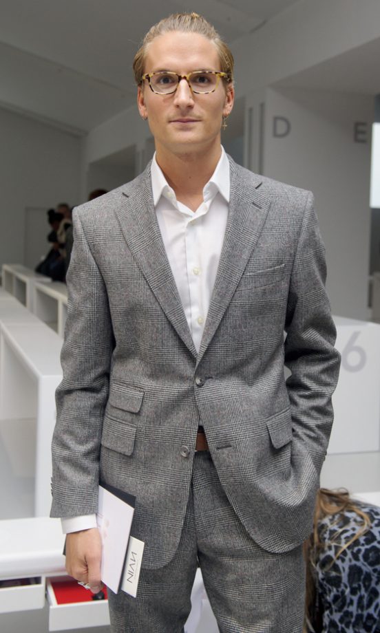 Oliver Proudlock At London Fashion Week, 2013