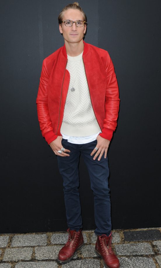 Oliver Proudlock At London Fashion Week, 2013