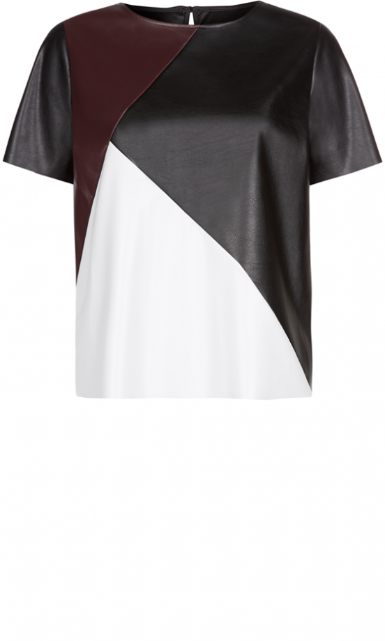 Primark PU Panel Colourblock Top, £12