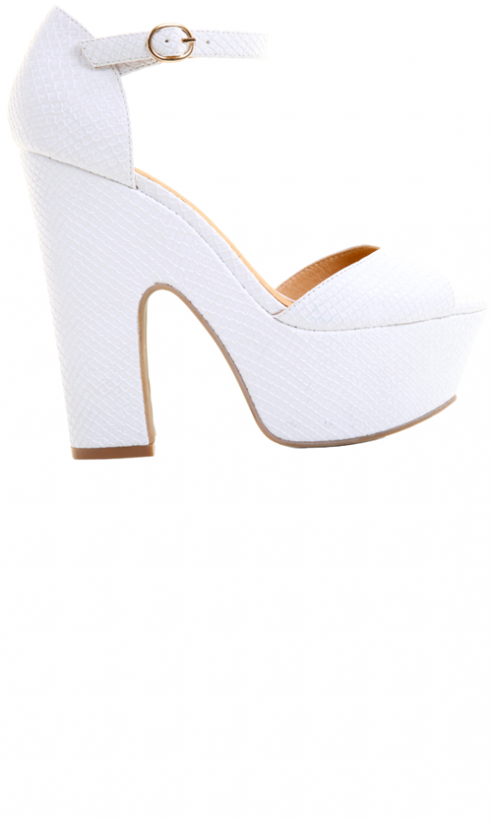 Office AW13 White Ankle Heels, £50