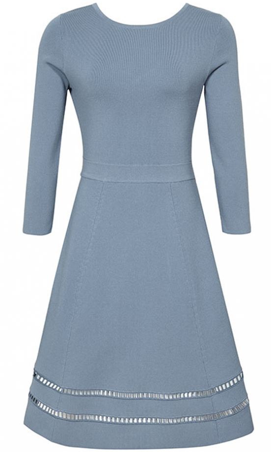 Reiss Knitted Fit And Flare Dress, £179