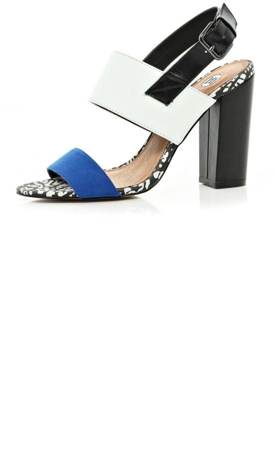 River Island Chunky Strap Block Heel Sandal, £55