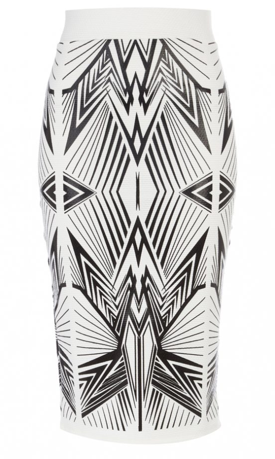 River Island Graphic Print Pencil Skirt, £25