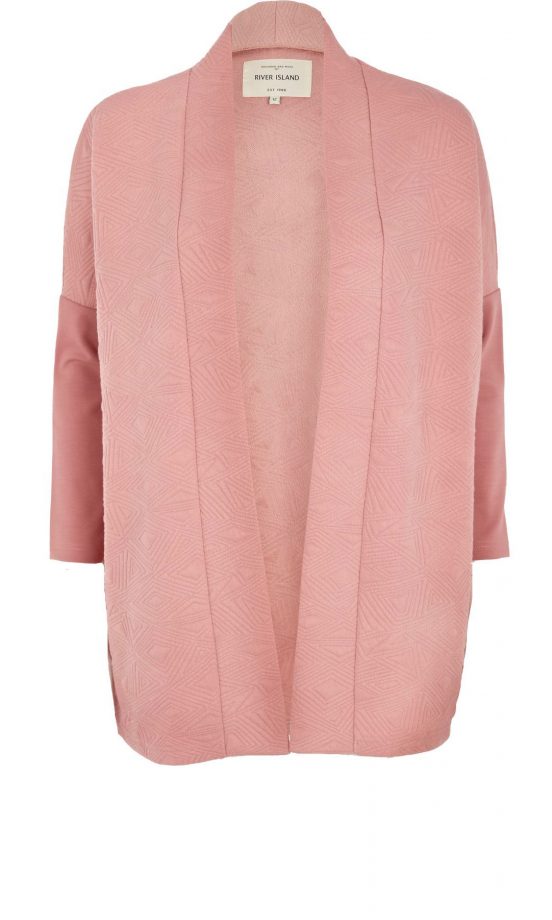 River Pink Quilted Jersey Jacket, £35