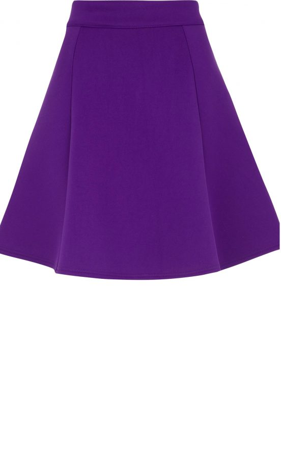 River Island Purple Scuba Skater Skirt, £25