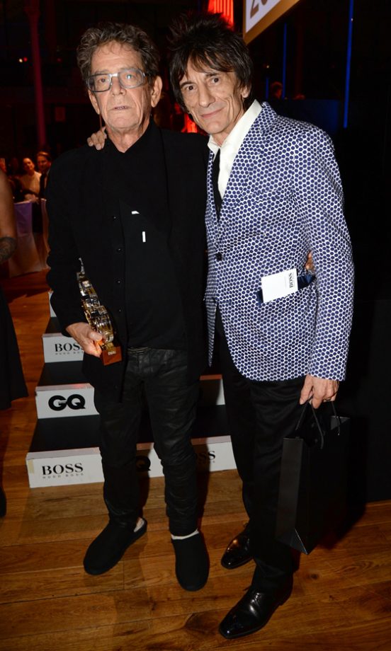 Lou Reed And Ronnie Wood At The GQ Men Of The Year Awards, 2013