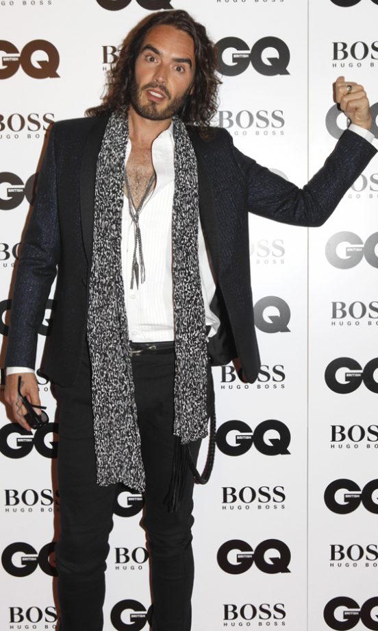 Russell Brand At The GQ Men Of The Year Awards, 2013