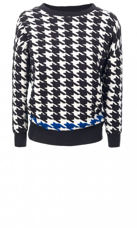 Zara AW13 Black And White Houndstooth Jumper