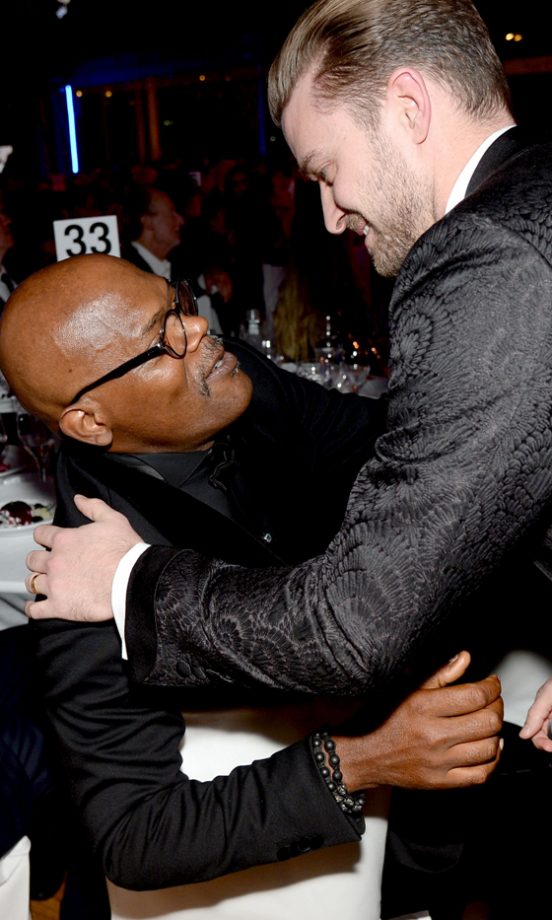Samuel L. Jackson And Justin Timberlake At The GQ Men Of The Year Awards, 2013