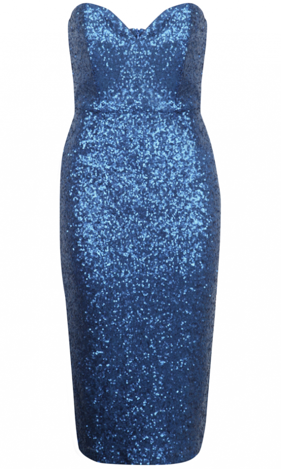 Missguided AW13 Strapless Sequin Dress, £49.99
