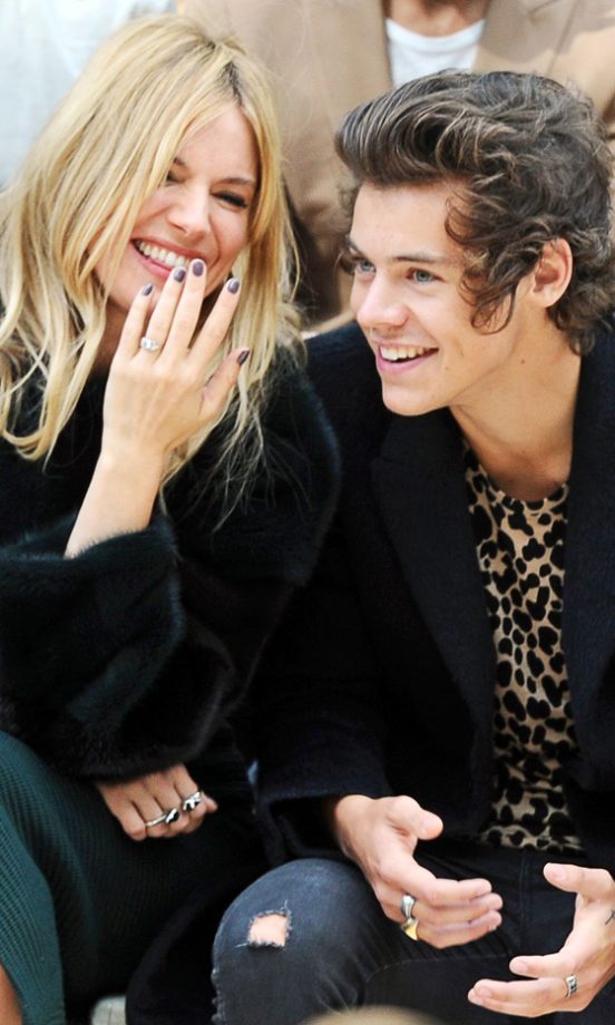 Sienna Miller And Harry Styles At London Fashion Week, 2013