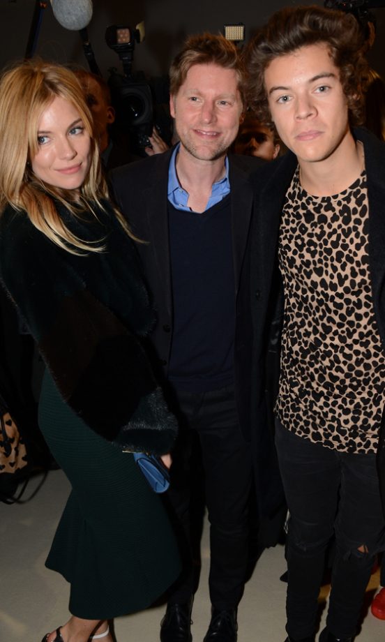 Sienna Miller, Christopher Bailey And Harry Styles At London Fashion Week, 2013