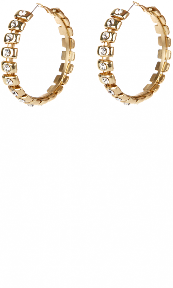 Primark Stone Hoop Earrings, £3